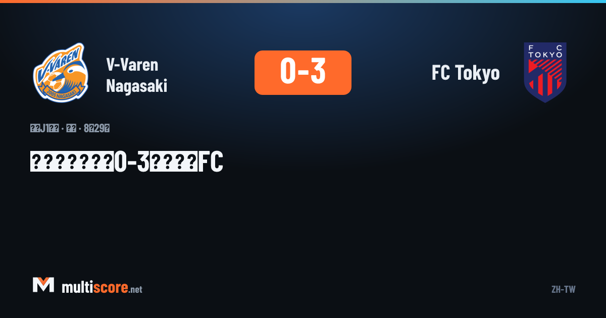 V-Varen Nagasaki - FC Tokyo J1 League maçı
