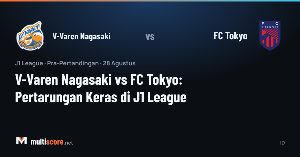 V-Varen Nagasaki ve FC Tokyo futbolcuları J1 League maçında mücadele ediyor