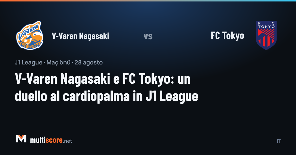 V-Varen Nagasaki ve FC Tokyo futbolcuları J1 League maçında mücadele ediyor