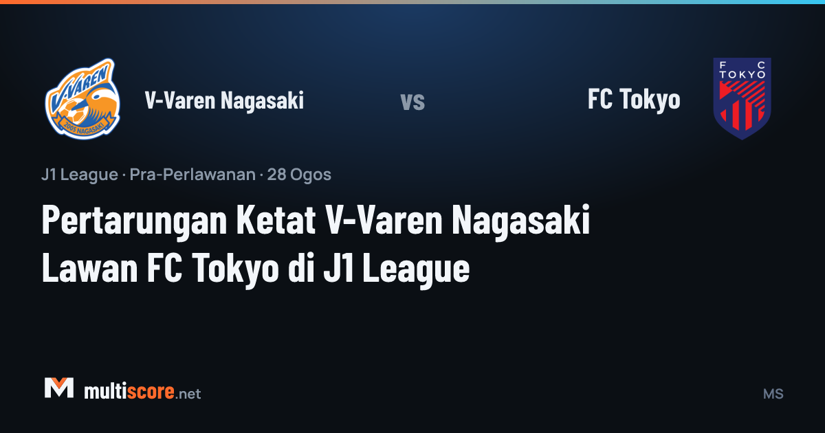 V-Varen Nagasaki ve FC Tokyo futbolcuları J1 League maçında mücadele ediyor