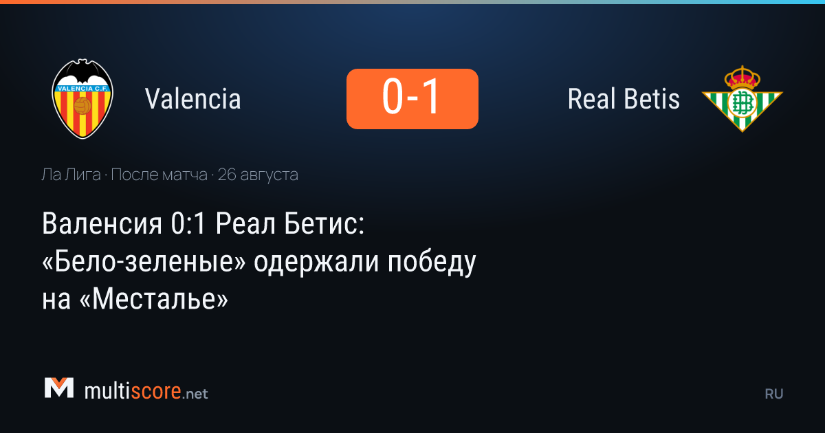 Valencia - Real Betis