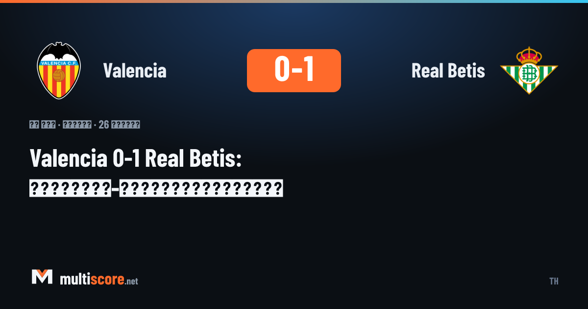 Valencia - Real Betis
