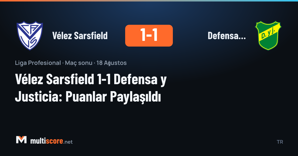 Vélez Sarsfield ve Defensa y Justicia oyuncuları maç sırasında