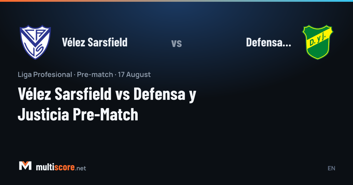 Vélez Sarsfield ve Defensa y Justicia forması