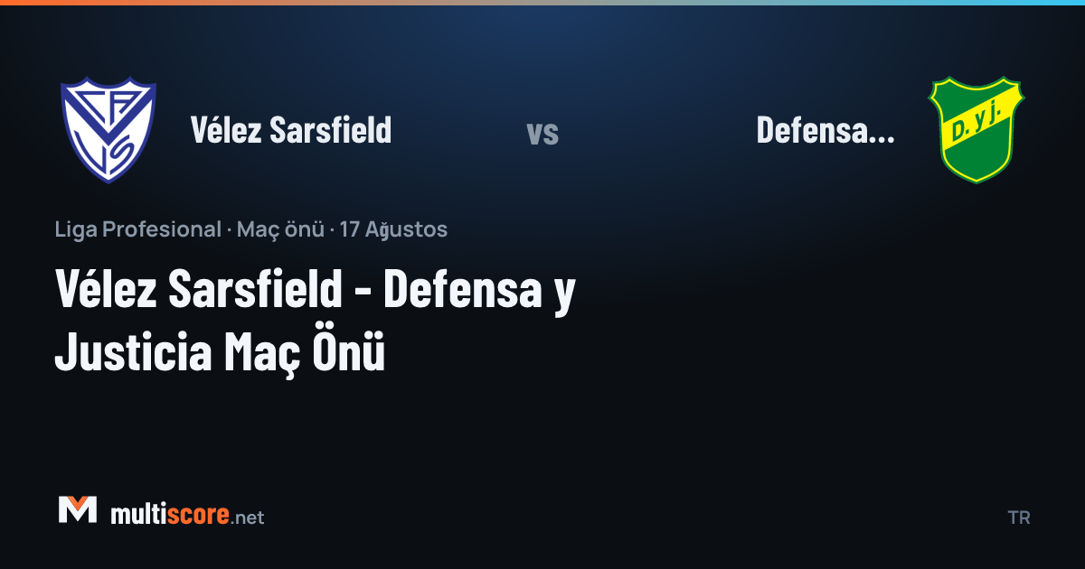 Vélez Sarsfield ve Defensa y Justicia forması