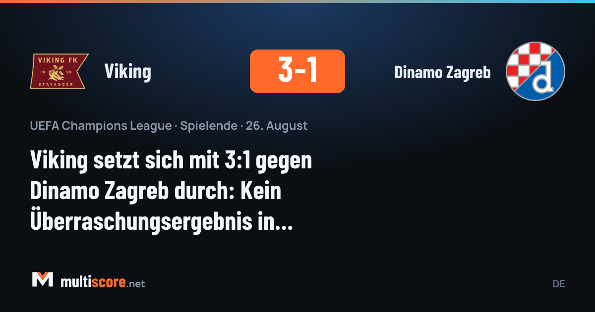 Viking - Dinamo Zagreb