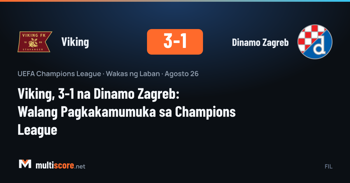 Viking - Dinamo Zagreb