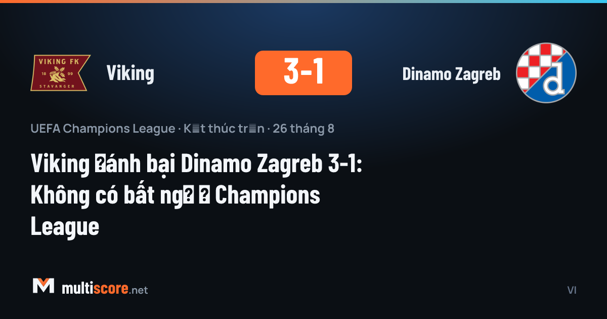 Viking - Dinamo Zagreb