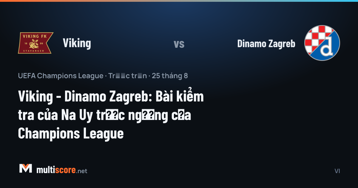 Viking - Dinamo Zagreb