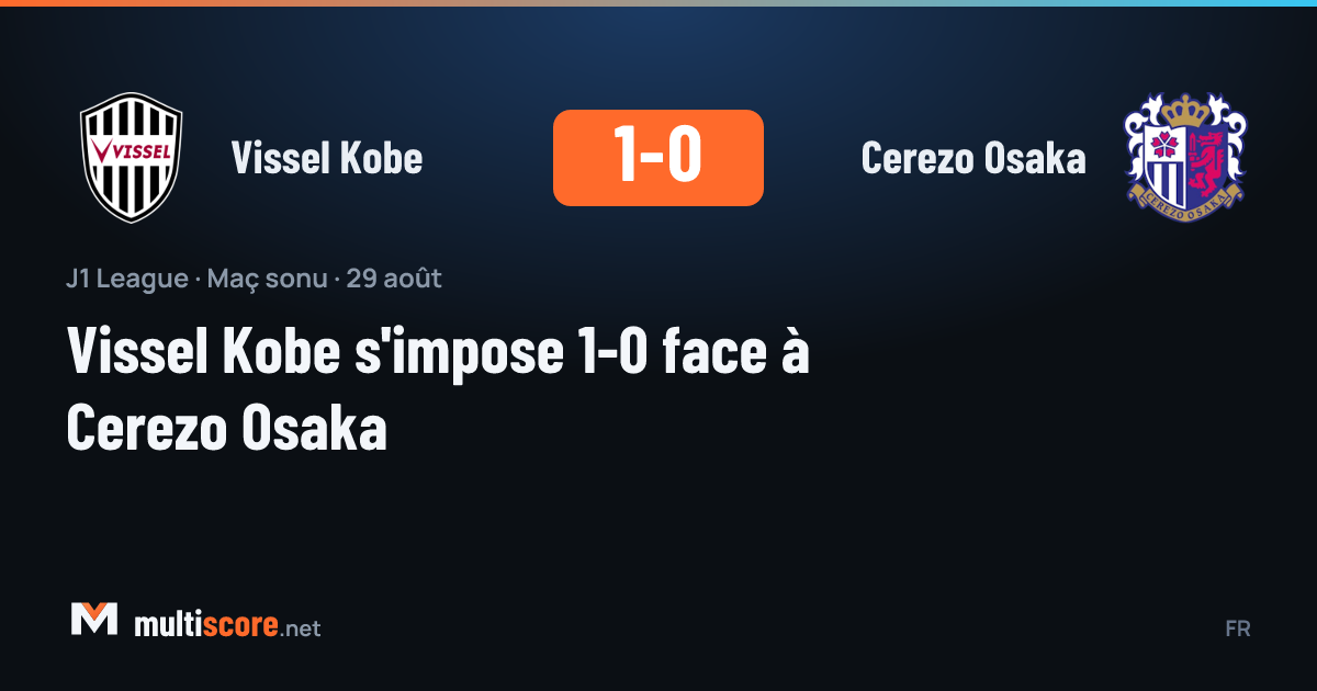Vissel Kobe - Cerezo Osaka J1 League maçı