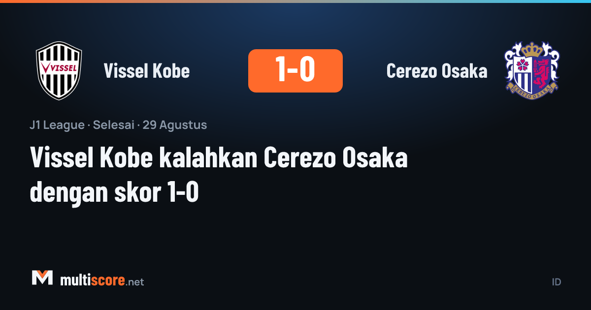 Vissel Kobe - Cerezo Osaka J1 League maçı