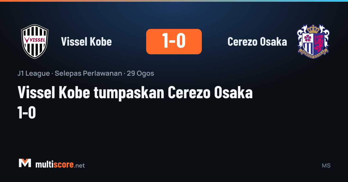Vissel Kobe - Cerezo Osaka J1 League maçı