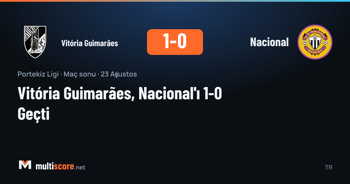 Vitória Guimarães ve Nacional oyuncuları mücadele ederken