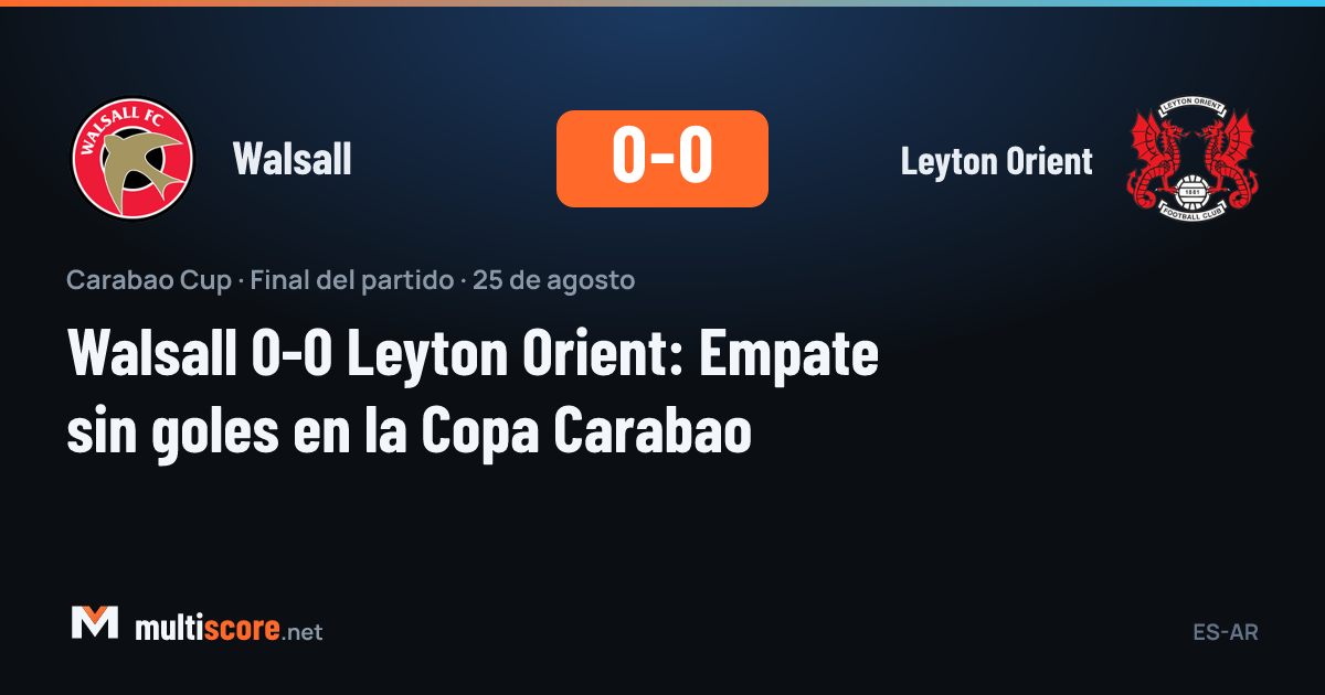 Walsall ve Leyton Orient oyuncuları Carabao Cup maçında mücadele ediyor
