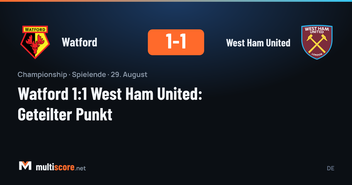 Watford West Ham United maçından bir görüntü