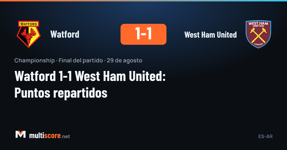 Watford West Ham United maçından bir görüntü