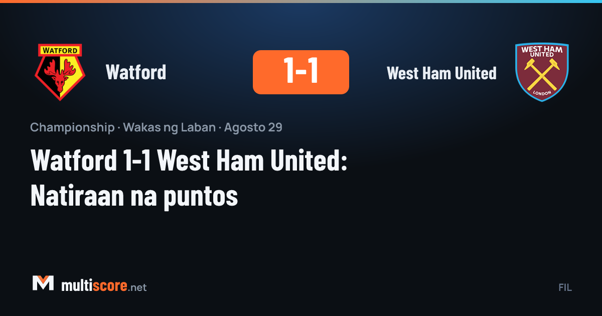 Watford West Ham United maçından bir görüntü