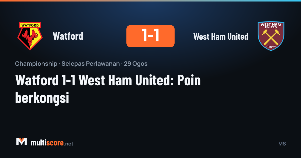 Watford West Ham United maçından bir görüntü