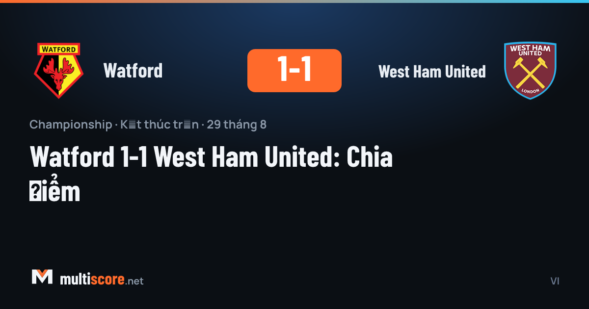 Watford West Ham United maçından bir görüntü