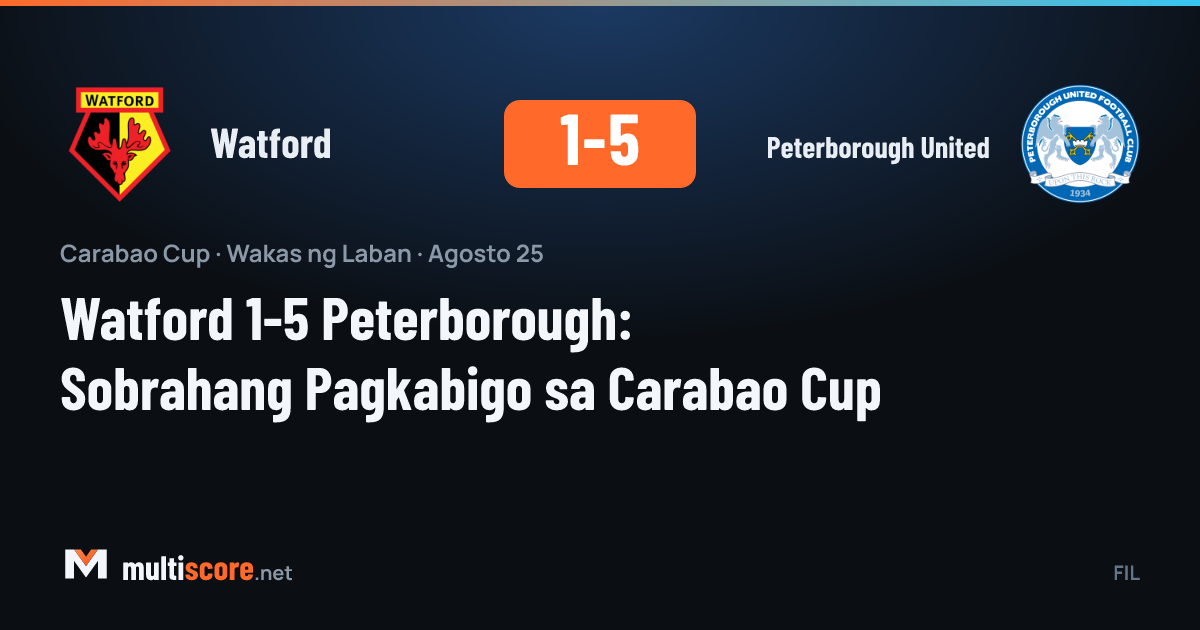 Watford - Peterborough United
