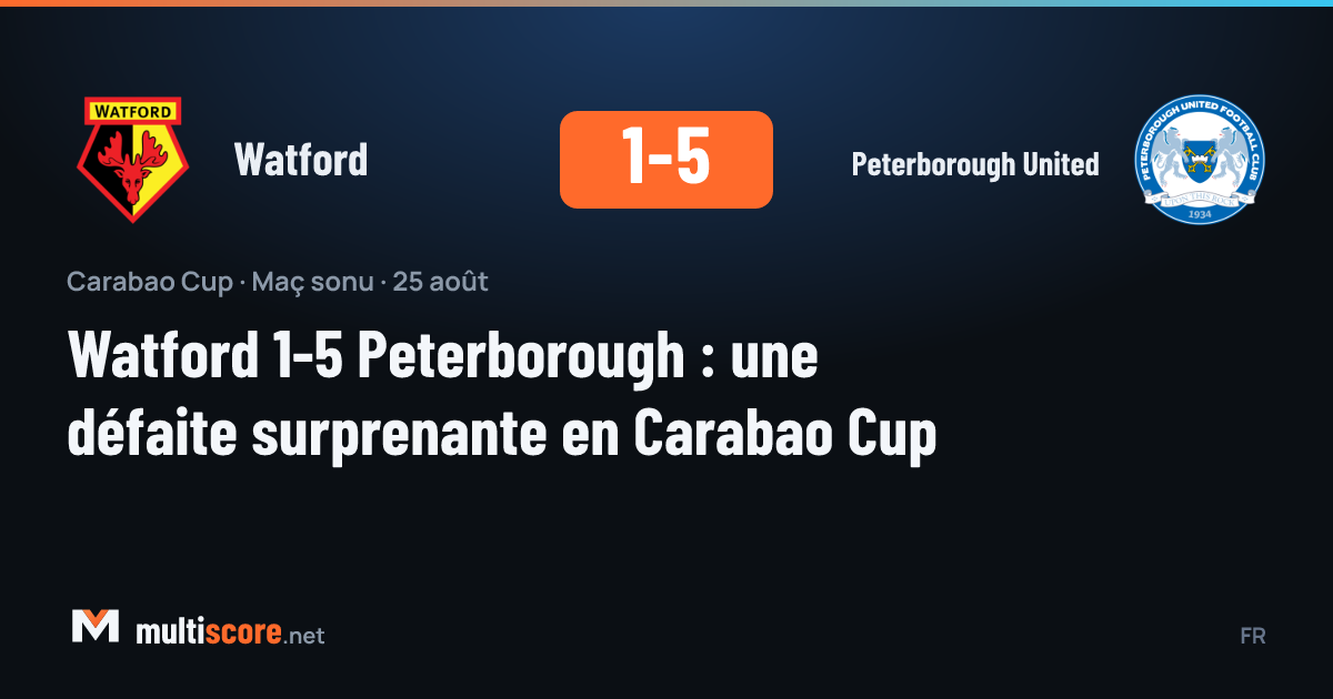 Watford - Peterborough United
