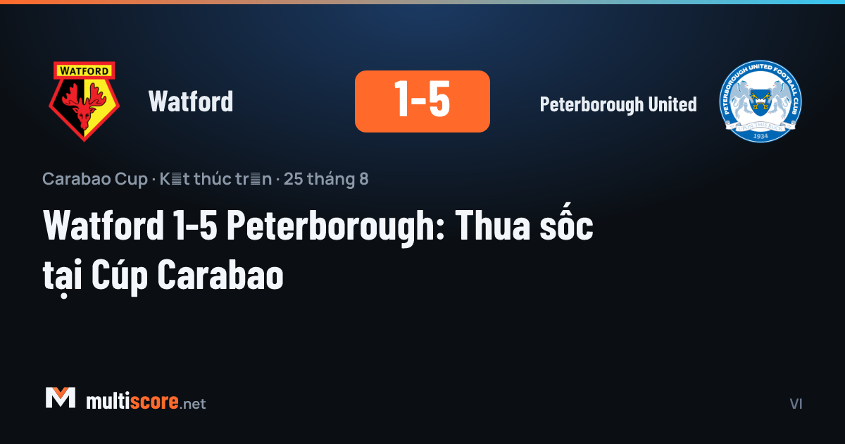 Watford - Peterborough United