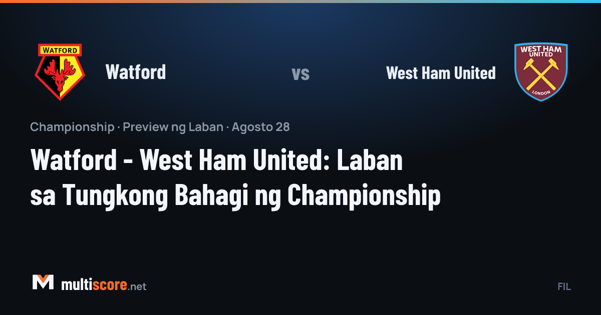 Watford ile West Ham United arasındaki Championship maçı öncesi Vicarage Road'da atmosfer