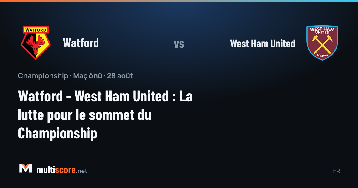 Watford ile West Ham United arasındaki Championship maçı öncesi Vicarage Road'da atmosfer