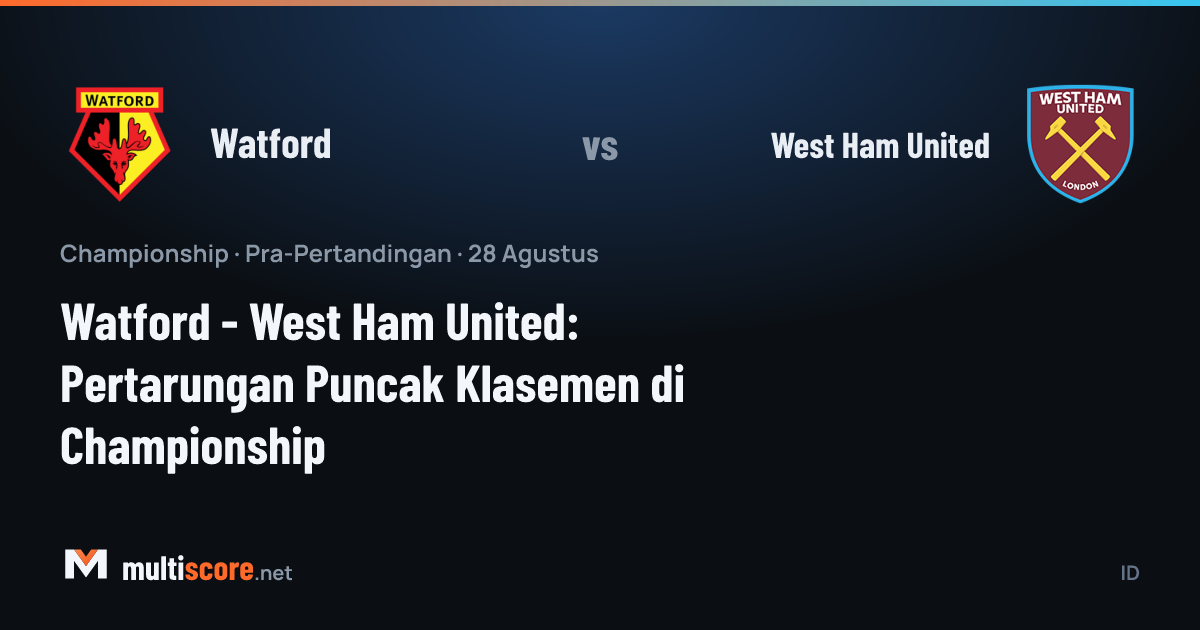 Watford ile West Ham United arasındaki Championship maçı öncesi Vicarage Road'da atmosfer