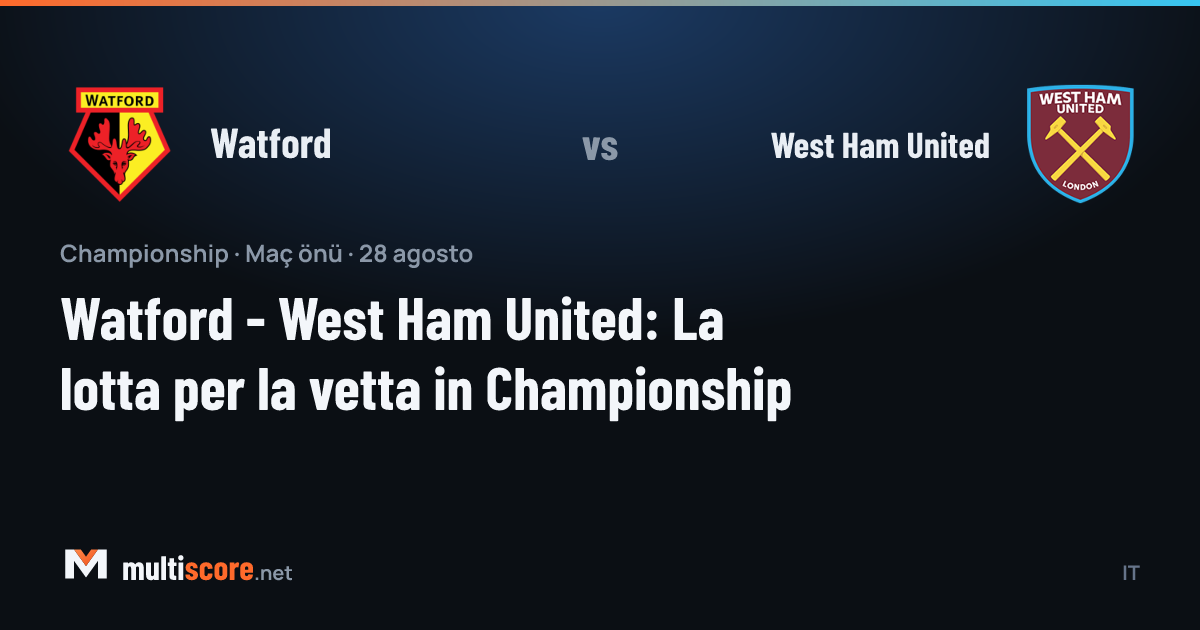 Watford ile West Ham United arasındaki Championship maçı öncesi Vicarage Road'da atmosfer