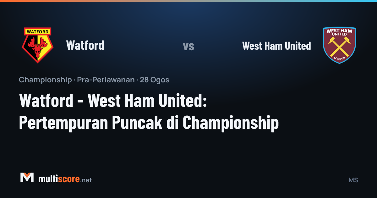 Watford ile West Ham United arasındaki Championship maçı öncesi Vicarage Road'da atmosfer