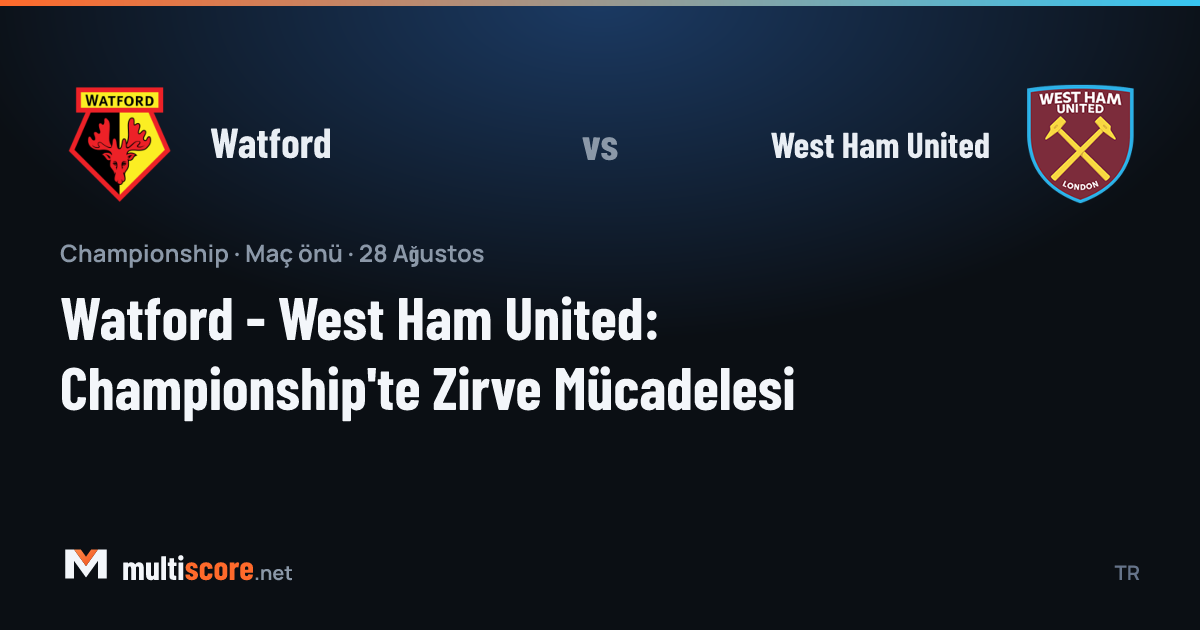 Watford ile West Ham United arasındaki Championship maçı öncesi Vicarage Road'da atmosfer