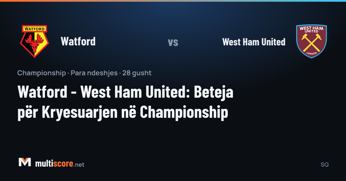 Watford ile West Ham United arasındaki Championship maçı öncesi Vicarage Road'da atmosfer