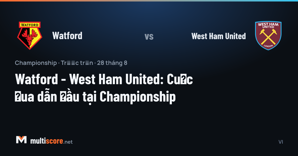 Watford ile West Ham United arasındaki Championship maçı öncesi Vicarage Road'da atmosfer