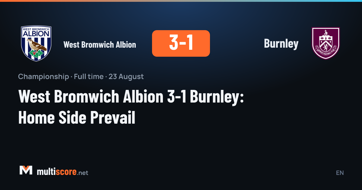 West Bromwich Albion ve Burnley oyuncularının mücadelesi