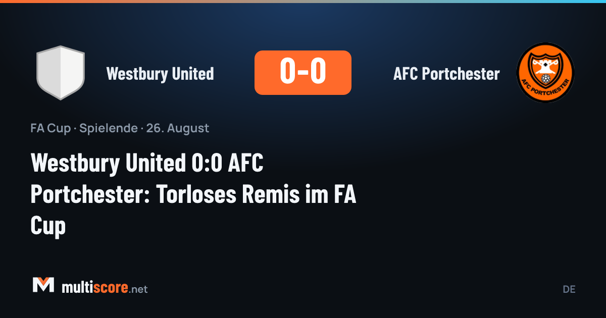 Westbury United - AFC Portchester