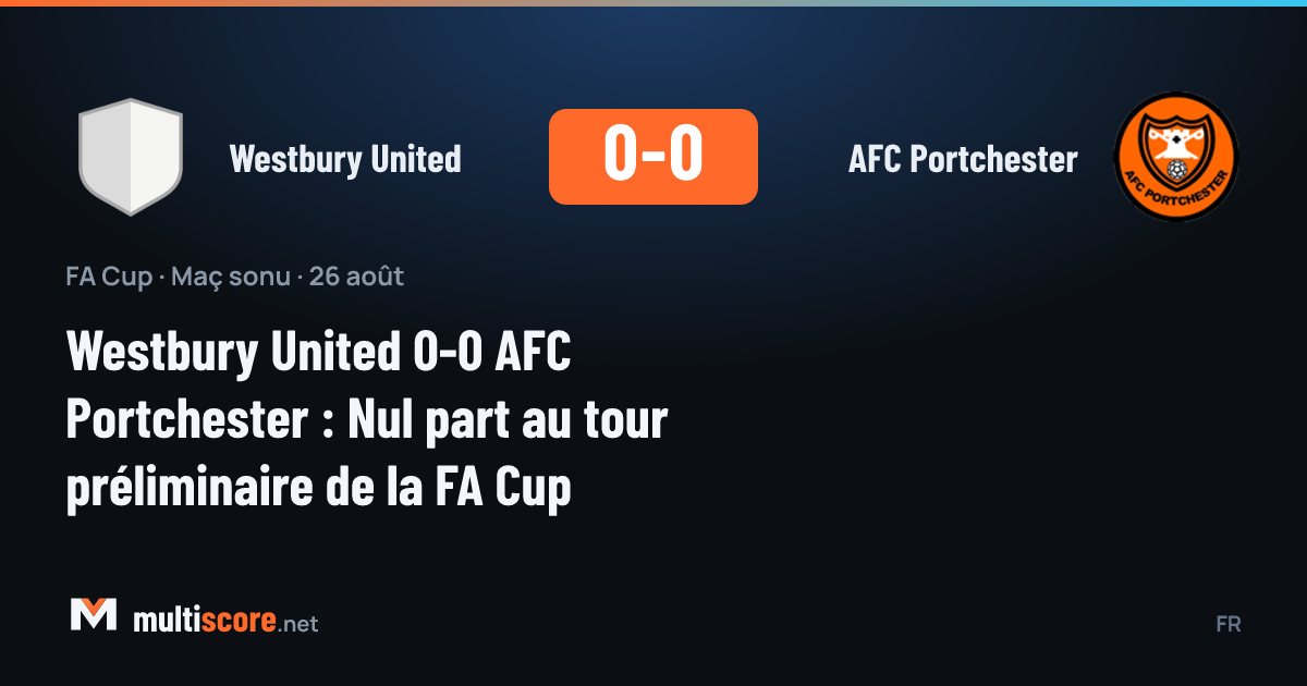 Westbury United - AFC Portchester