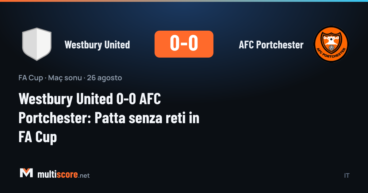 Westbury United - AFC Portchester