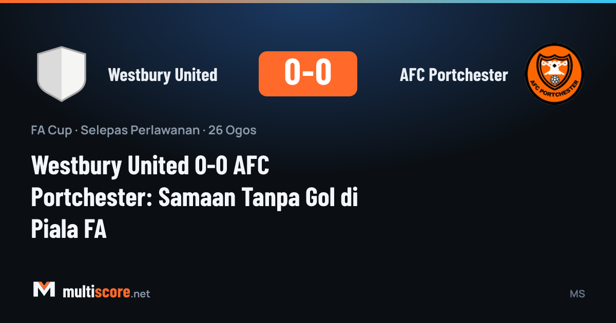 Westbury United - AFC Portchester