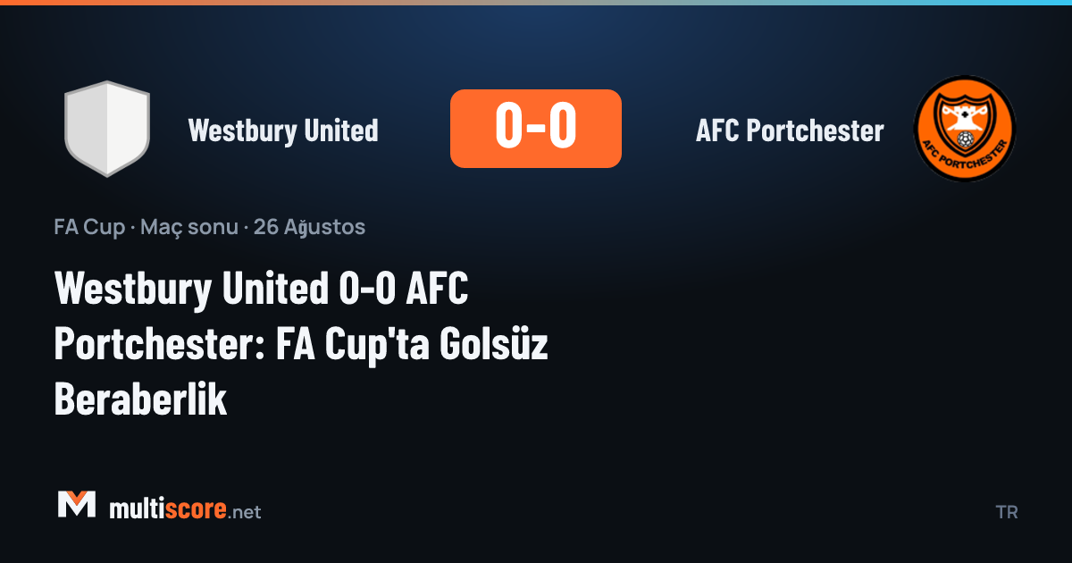 Westbury United - AFC Portchester