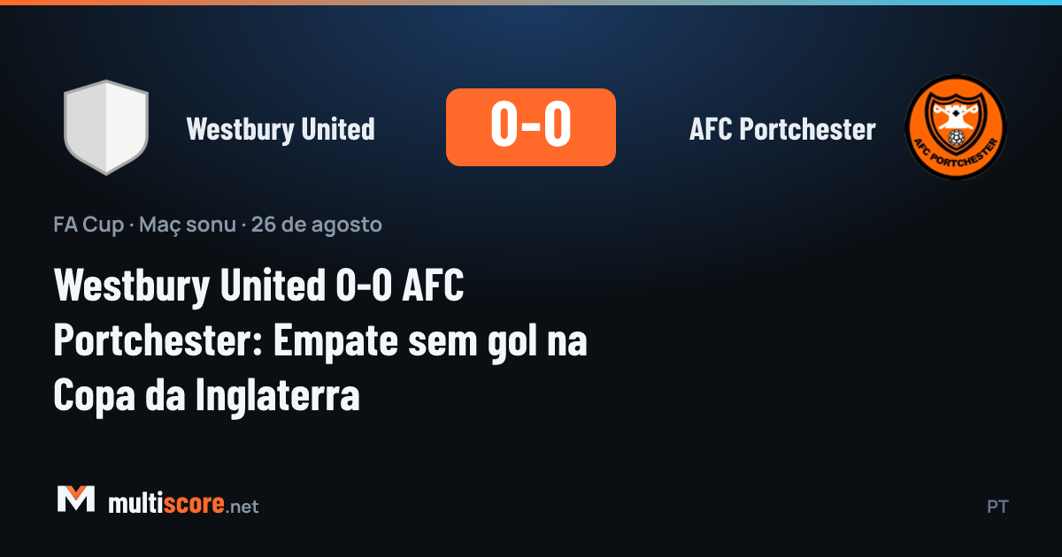 Westbury United - AFC Portchester