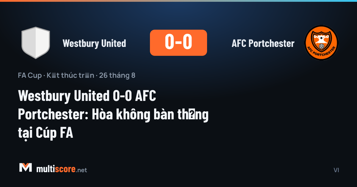 Westbury United - AFC Portchester