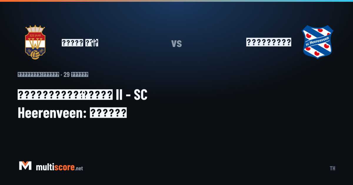 Willem II - SC Heerenveen Eredivisie maçı önü analiz görseli