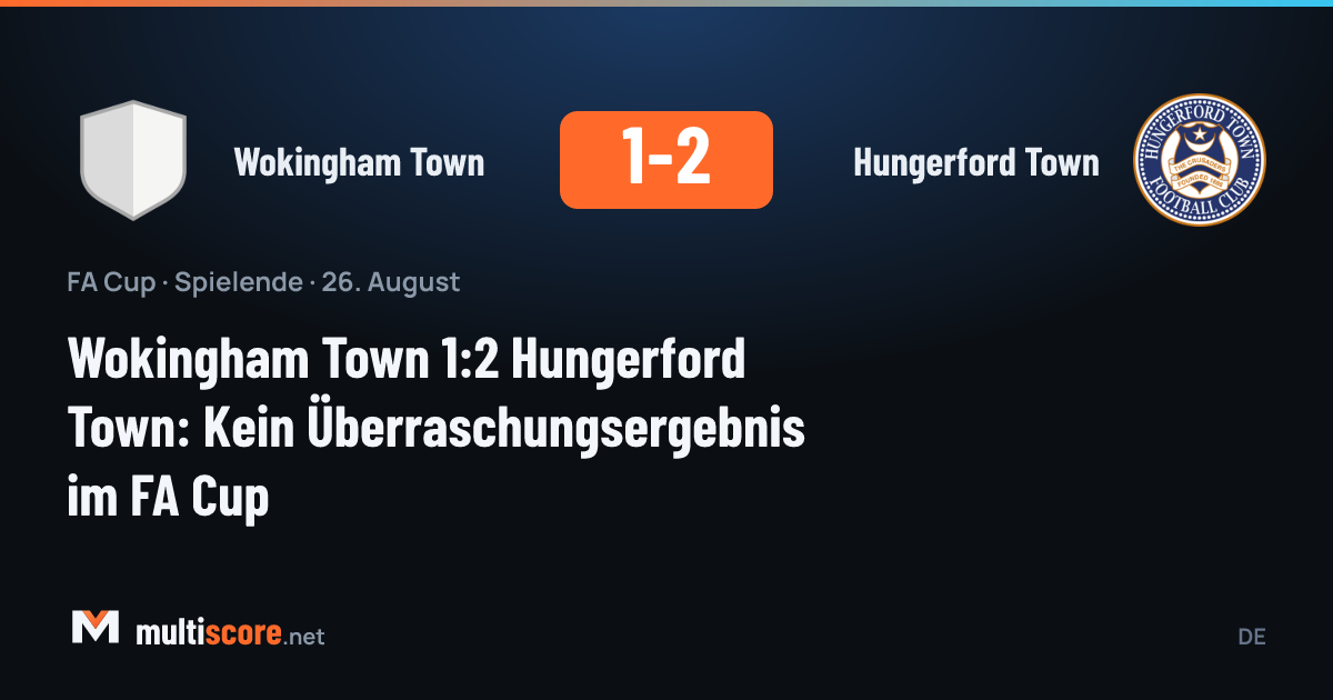 Wokingham Town ve Hungerford Town arasındaki FA Cup maçı