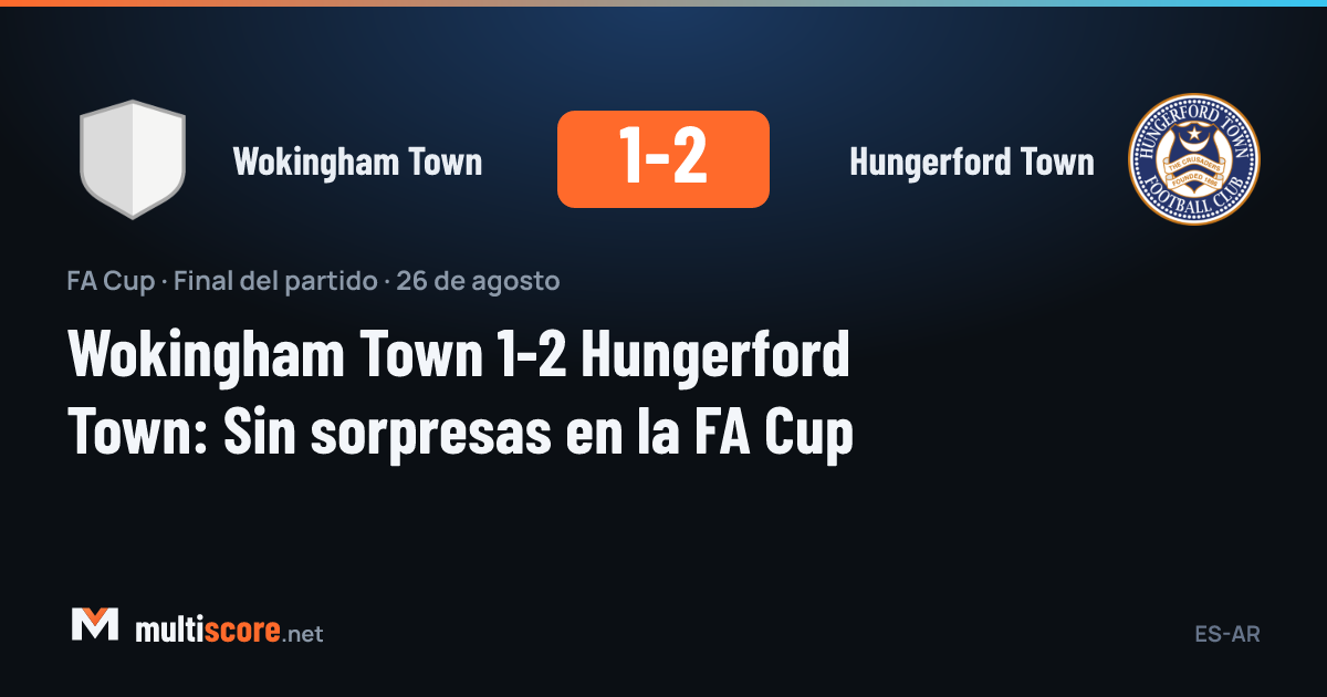 Wokingham Town ve Hungerford Town arasındaki FA Cup maçı