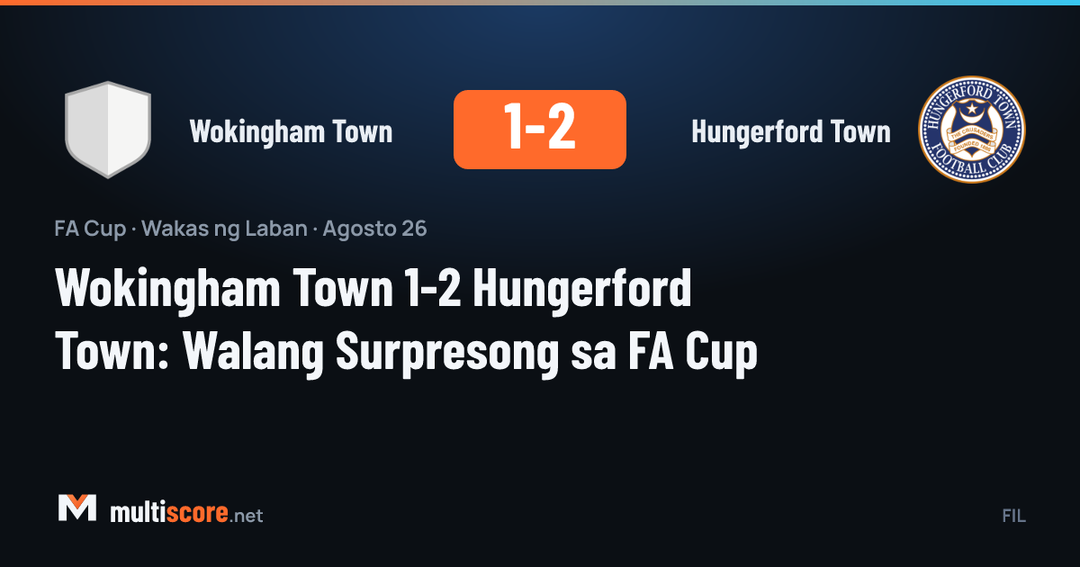 Wokingham Town ve Hungerford Town arasındaki FA Cup maçı