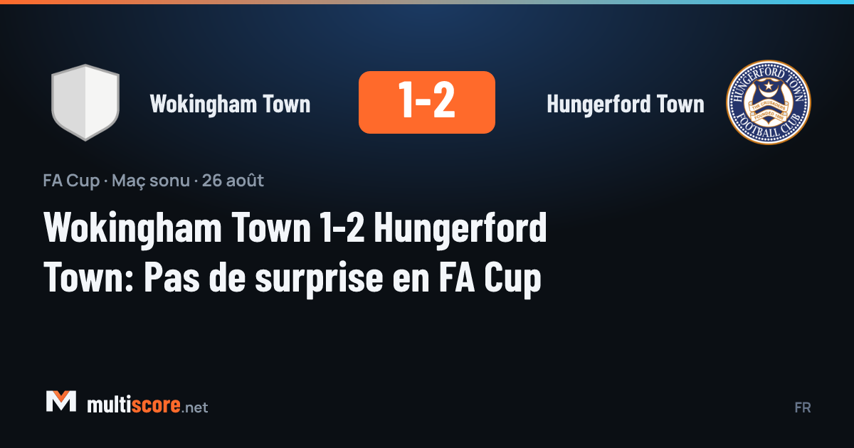 Wokingham Town ve Hungerford Town arasındaki FA Cup maçı