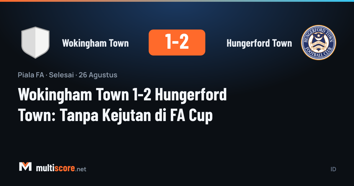 Wokingham Town ve Hungerford Town arasındaki FA Cup maçı