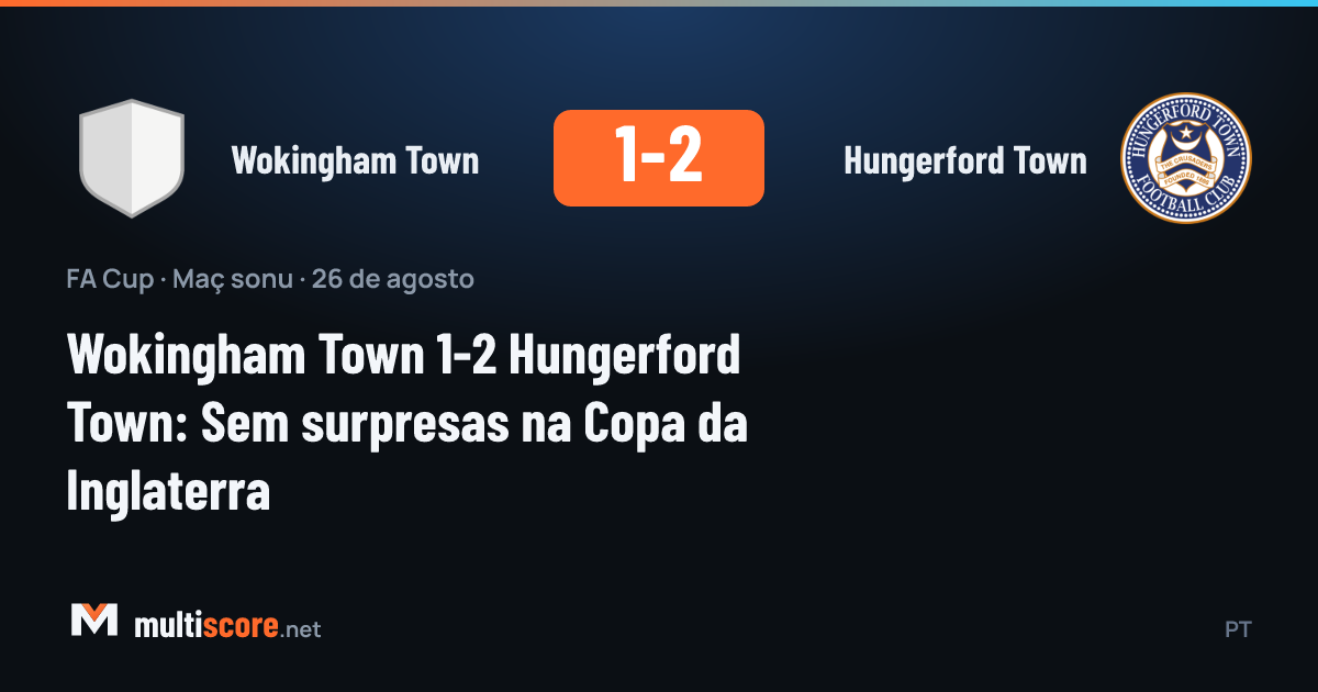 Wokingham Town ve Hungerford Town arasındaki FA Cup maçı