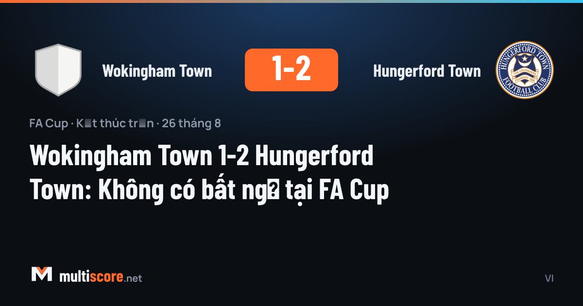 Wokingham Town ve Hungerford Town arasındaki FA Cup maçı